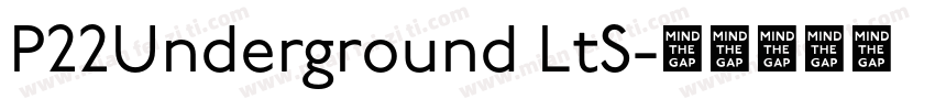 P22Underground LtS字体转换